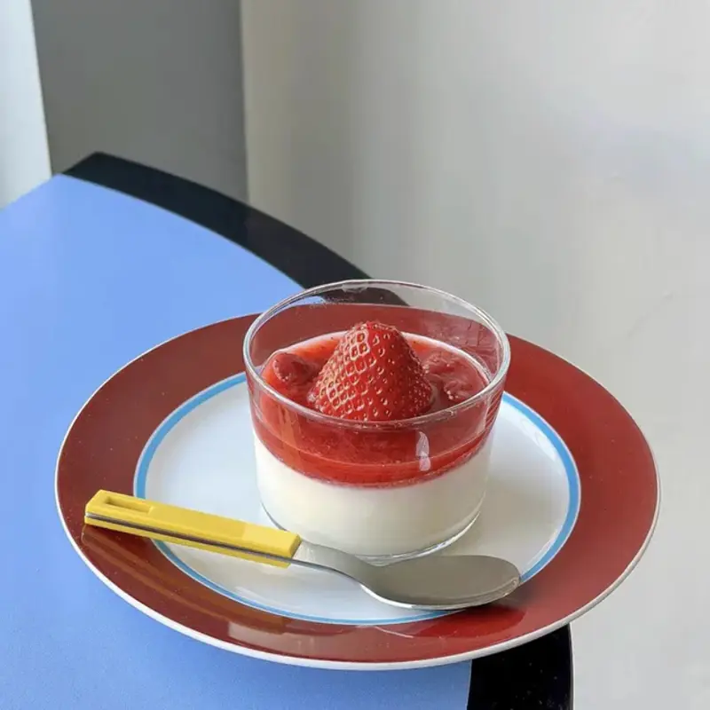 Simple Designed Ceramic Round Plates Breakfast Dessert Cake Salad Dish Western Foods Spaghetti Sneak Plates Flat Plate