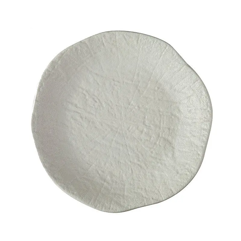 Japanese Frosted Ceramic Plate Western Steak Spaghetti Dinner Disc Fruit Vegetable Salad Tray Snacks Pastry Platter