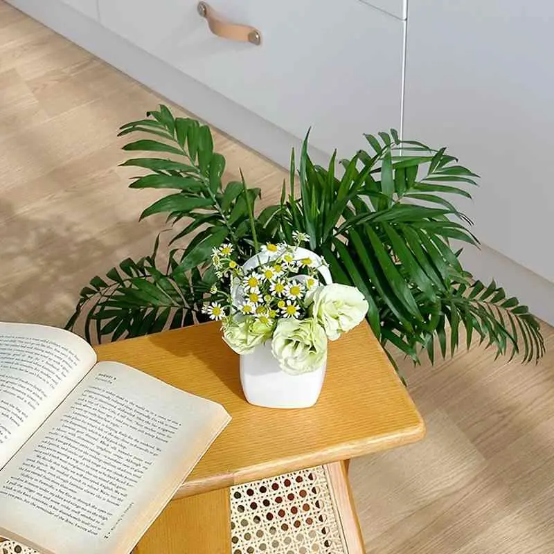 Ceramic Handle Chopsticks Tube Solid Color Storage Jar Desktop White Vase Ornaments Decorative Household Kitchen Supplies