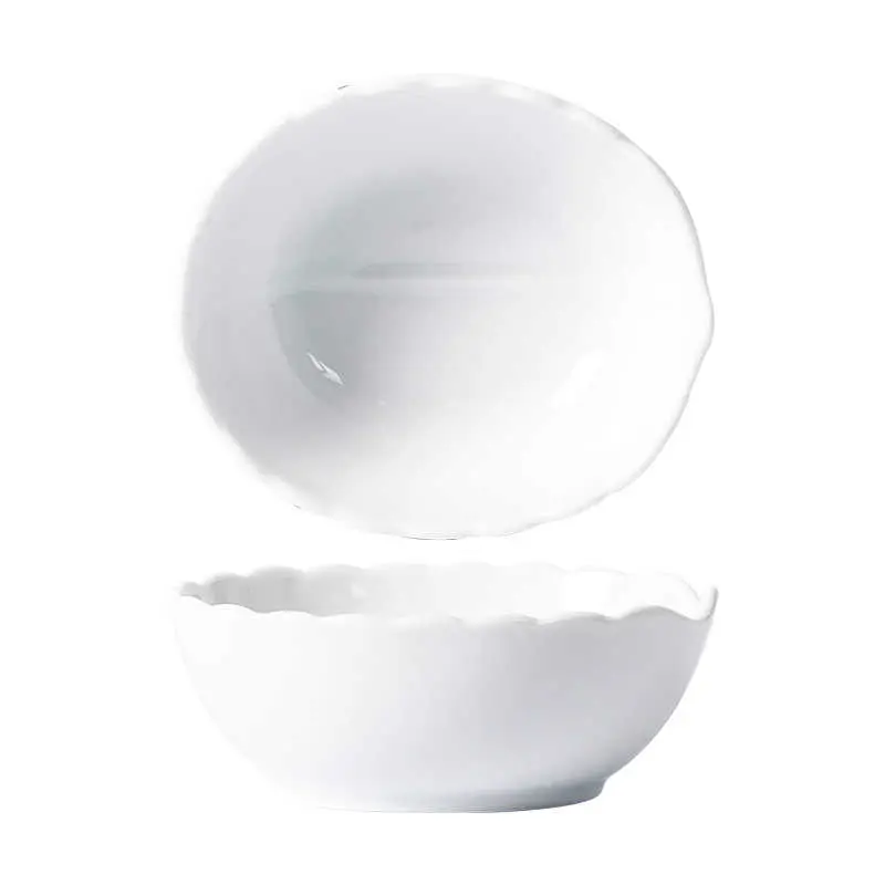 Solid Colour Ceramic Dipping Saucer Household Snack Plate Seasoning Sauce Vinegar Hot Pot Dish Mini Simple Taste Plate