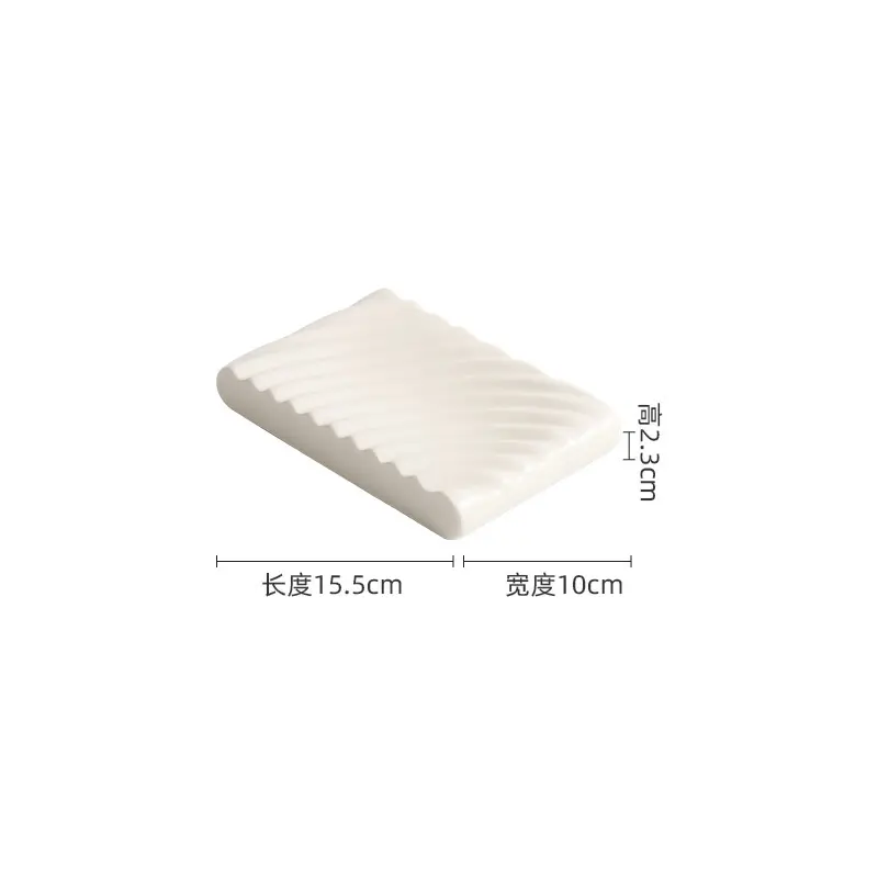 White Rectangular Ceramic Plate Hotel Restaurant Dish Plates Solid Colour Breakfast Disc Dessert Snack Tray