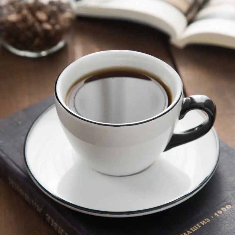 Nordic Style Latte Cup Ceramic Coffee Cup 260ml Breakfast Milk Mug Snack Plate Afternoon Tea Utensils Gift