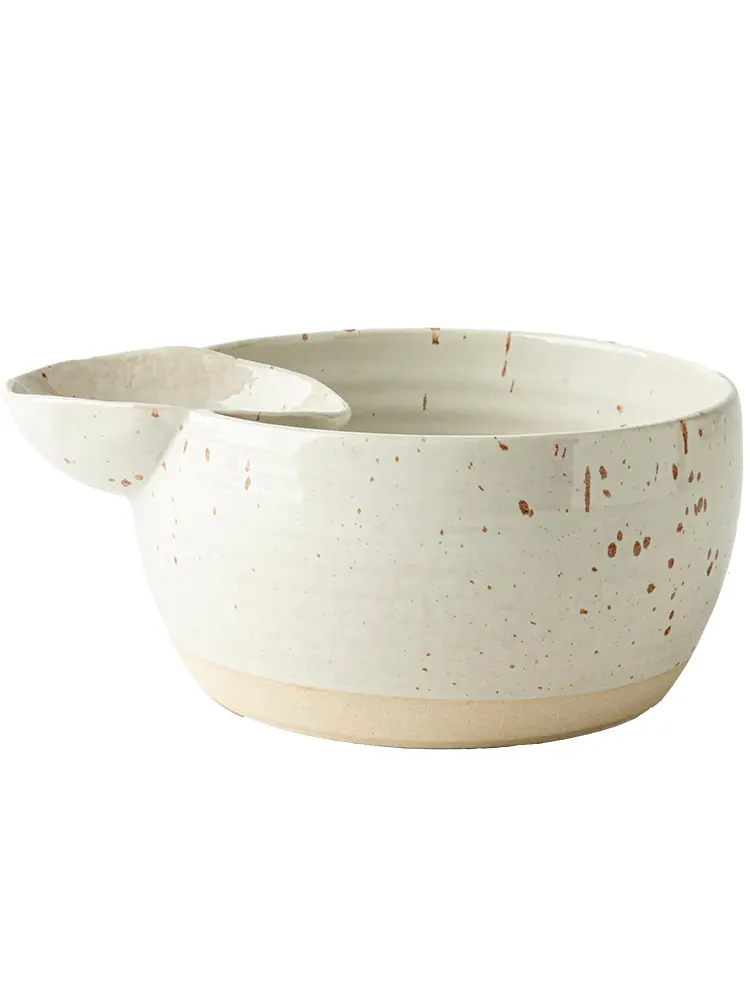 Creative Ceramic French Fries Bowl With Dipping Saucer Household Snack Divided Bowl Restaurant Tableware Fruit Salad Bowl