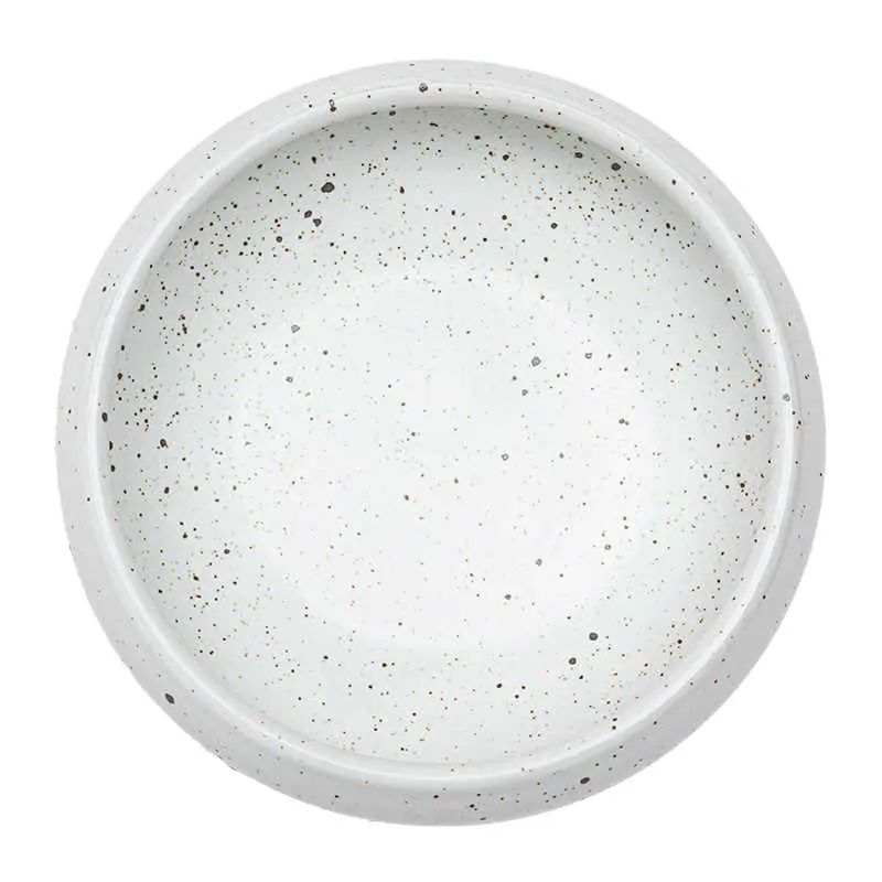 Japanese Retro Sesame Glaze Flavour Plate Hotpot Dipping Disc Household Small Dessert Pastry Fruit Saucer Kitchen Tableware