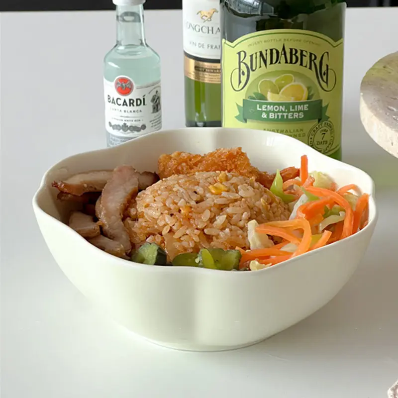 Japanese Tableware Vintage Soup Bowls High-end Solid Colored Underglaze Ramen Rice Bowl Simple Ceramic Breakfast Bowl