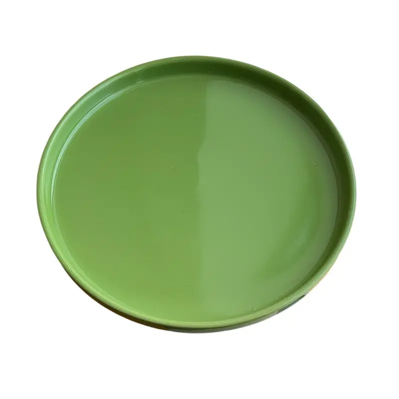 Nordic Style Solid Colour Round Ceramic Cake Plate Simple Breakfast Dessert Dish Western Steak Plates Household Tableware