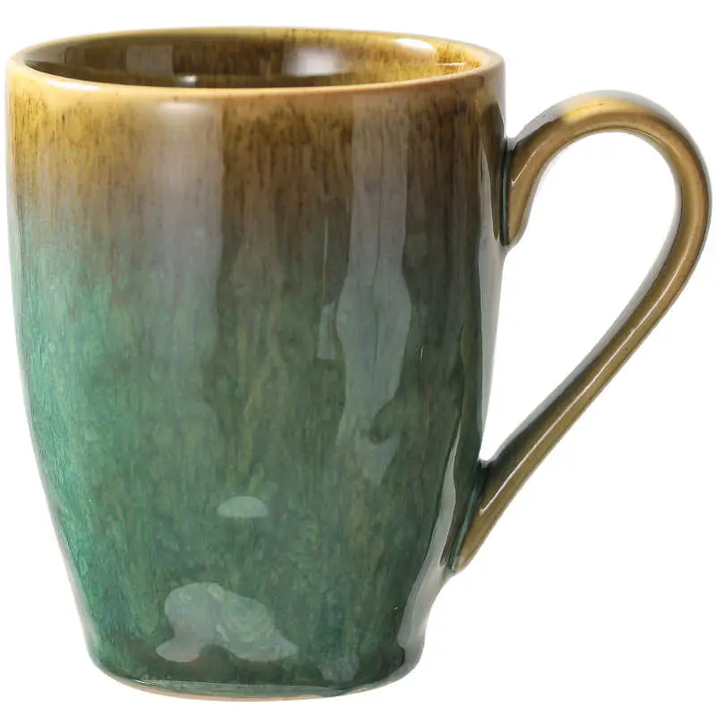 350ml Retro Fkiln Glaze Ceramic Mug Personalised Household Mugs Simple Large Capacity Coffee Cup Breakfast Oatmeal Cups