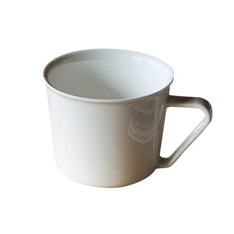 270ml Pure White Juice Mug Ceramic Coffee Cup Simple Household Breakfast Milk Cups Office Drinkware Gift