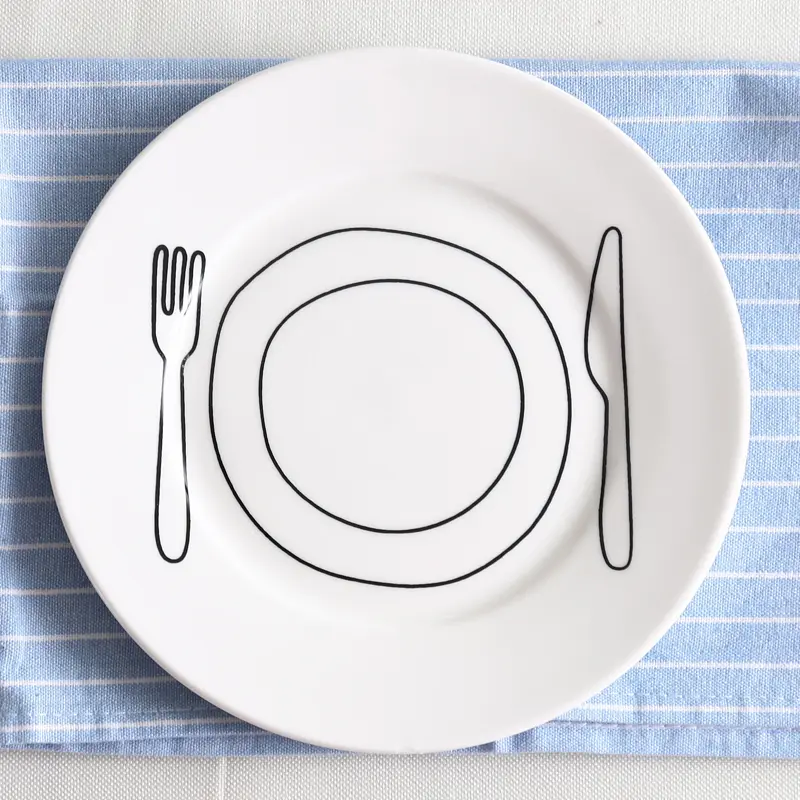 Nordic Creative Ceramic Plate Western Steak Spaghetti Dinner Disc Home Breakfast Fruit Bread Salad Tray Cake Dessert Snack Dish