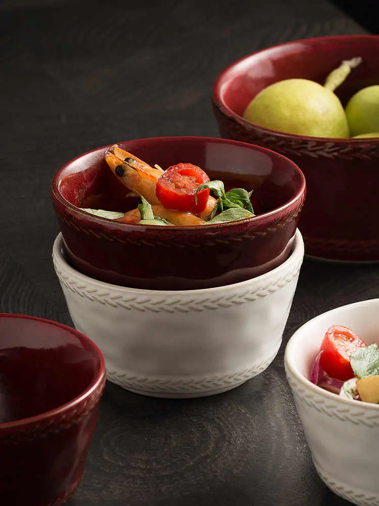 Japanese Retro Ceramic Rice Bowl Solid Colour Yoghurt Bowl Household Simple Salad Bowl Kitchen Tableware