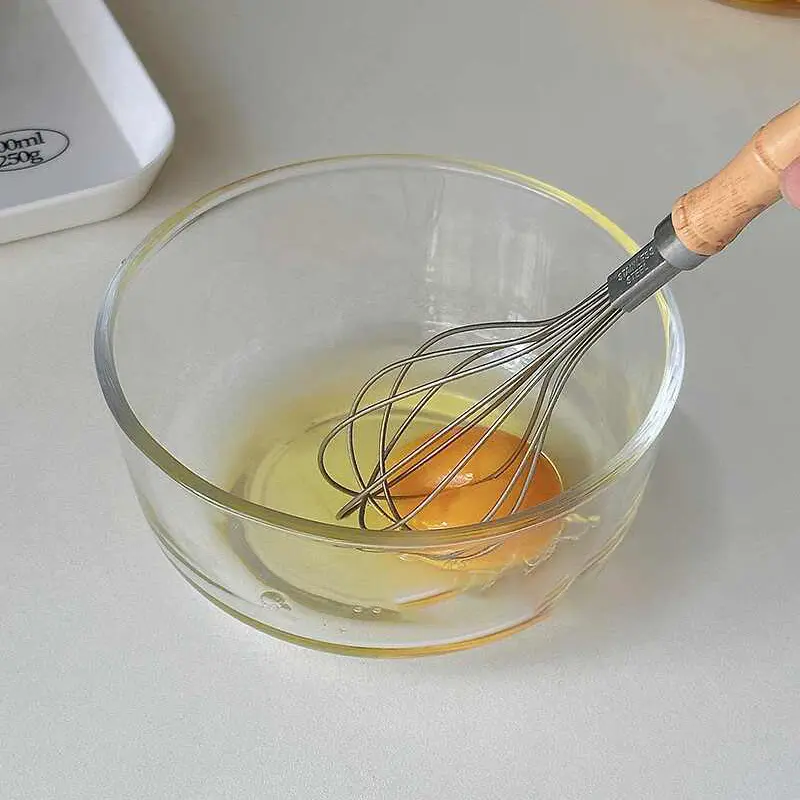 Korean Transparent Glass Bowl Household Salad Bowls Simple Bubble Noodle Bowl Fruit Yoghurt Bowl Tableware