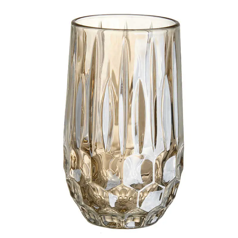 Glass Water Cup Transparent Coffee Drink Mug Light Luxury Household Breakfast Milk Cups Simple Drinkware