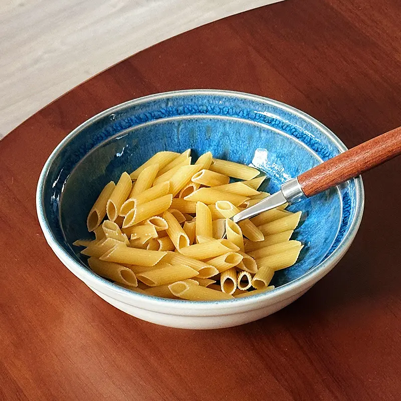 Kiln Change Glaze Ceramic Bowl Breakfast Yoghurt Salad Bowls Household Noodles Bowls Kitchen Tableware
