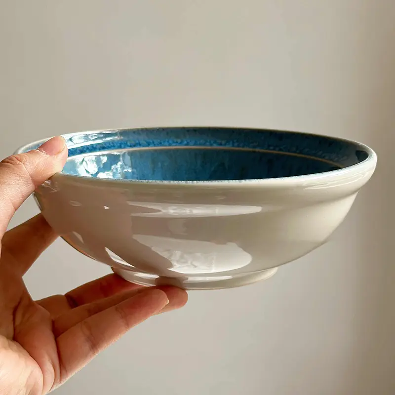 Kiln Change Glaze Ceramic Bowl Breakfast Yoghurt Salad Bowls Household Noodles Bowls Kitchen Tableware