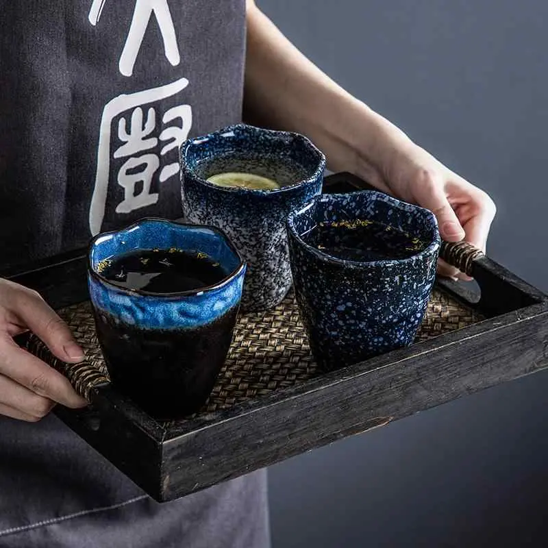 350ml Ceramic Mug Household Living Room Tea Cup Retro Creative Water Cups Coffee Mugs Drinkware
