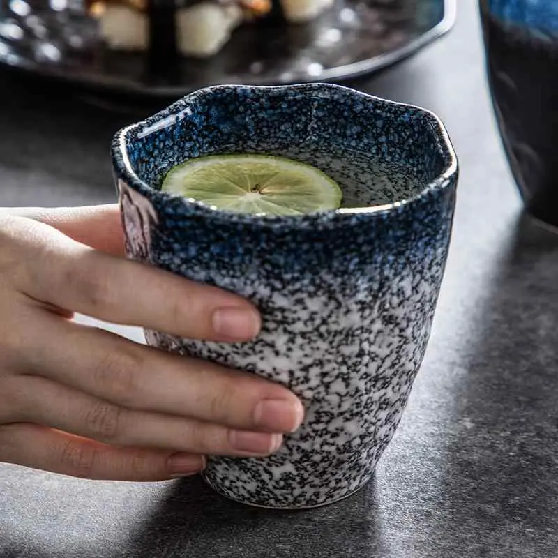 350ml Ceramic Mug Household Living Room Tea Cup Retro Creative Water Cups Coffee Mugs Drinkware