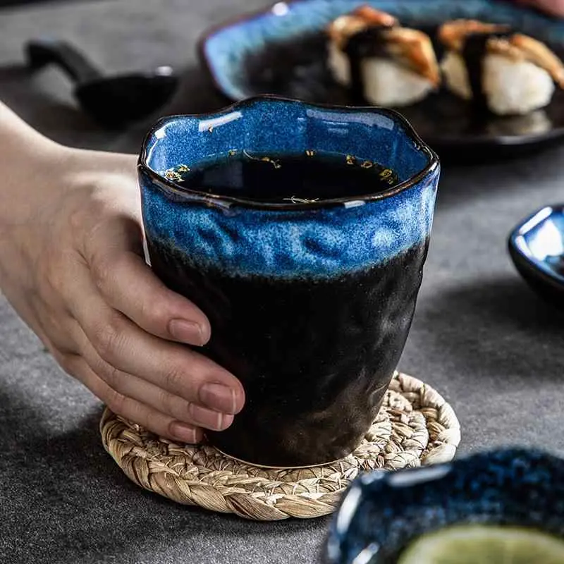 350ml Ceramic Mug Household Living Room Tea Cup Retro Creative Water Cups Coffee Mugs Drinkware