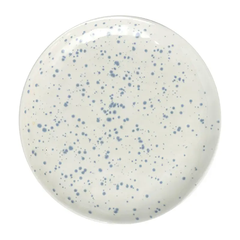 Creative Ink Splash Ceramic Plate Irregular Western Food Disc Breakfast Dessert Plates Kitchen Dish 20.9cm