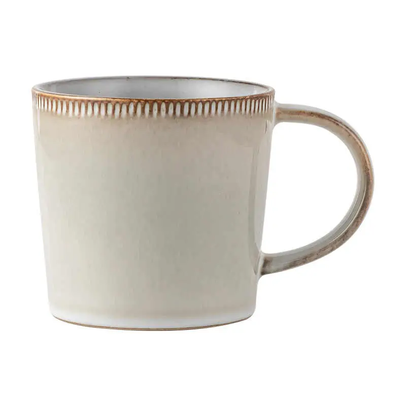 Japanese Ceramic Mug 400ml Coffee Cup Couple Cups Home Breakfast Milk Oatmeal Cup Drinking Utensils