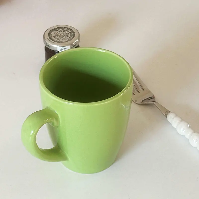 420ml Simple Ceramic Cup Solid Colour Office Coffee Mug Home Breakfast Milk Oatmeal Cups Drinkware