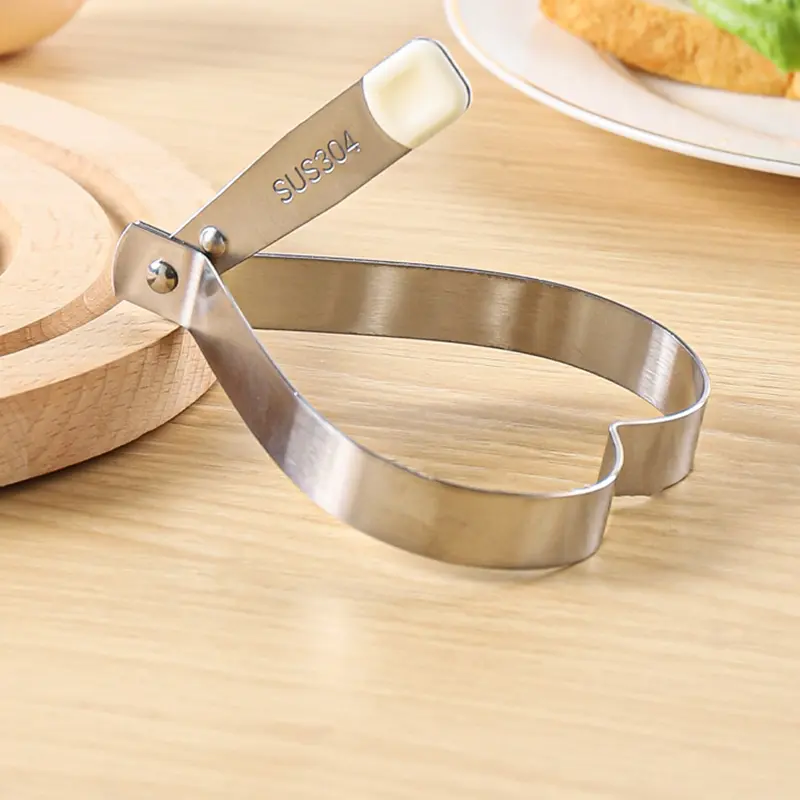 Stainless Steel Fried Egg Moulds Beef Patties Setting Mould Non-stick Breakfast Models Multiple Shapes Kitchen Utensils