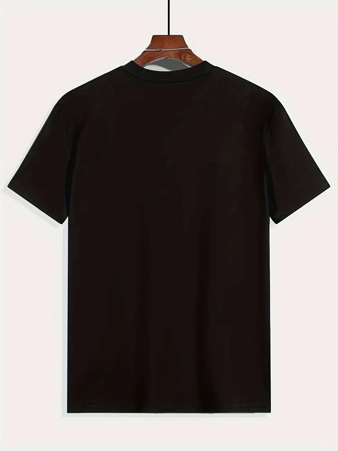 Men's summer 100% pure cotton fashionable sports casual loose letter pattern printed round neck short sleeved T-shirt top
