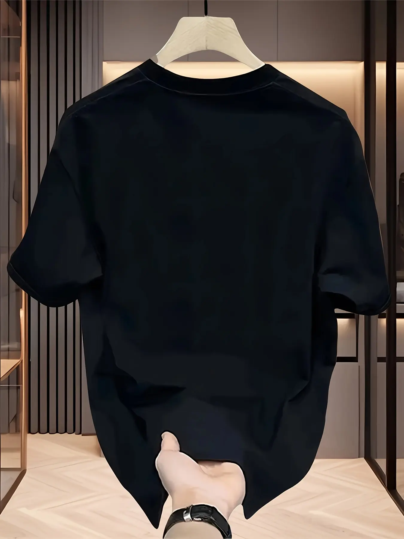 Men's summer 100% pure cotton fashionable casual loose sports trendy brand printed round neck short sleeved T-shirt top