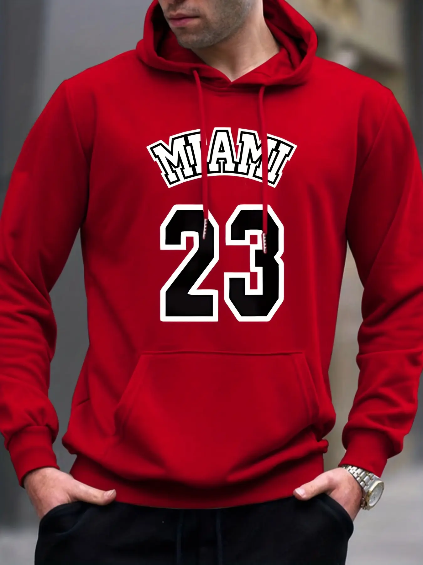 Men's Autumn Winter Loose Fitting Long Sleeved Hoodie hoodie Long Sleeves O-neck Pullovers Sporty and Rich Clothing