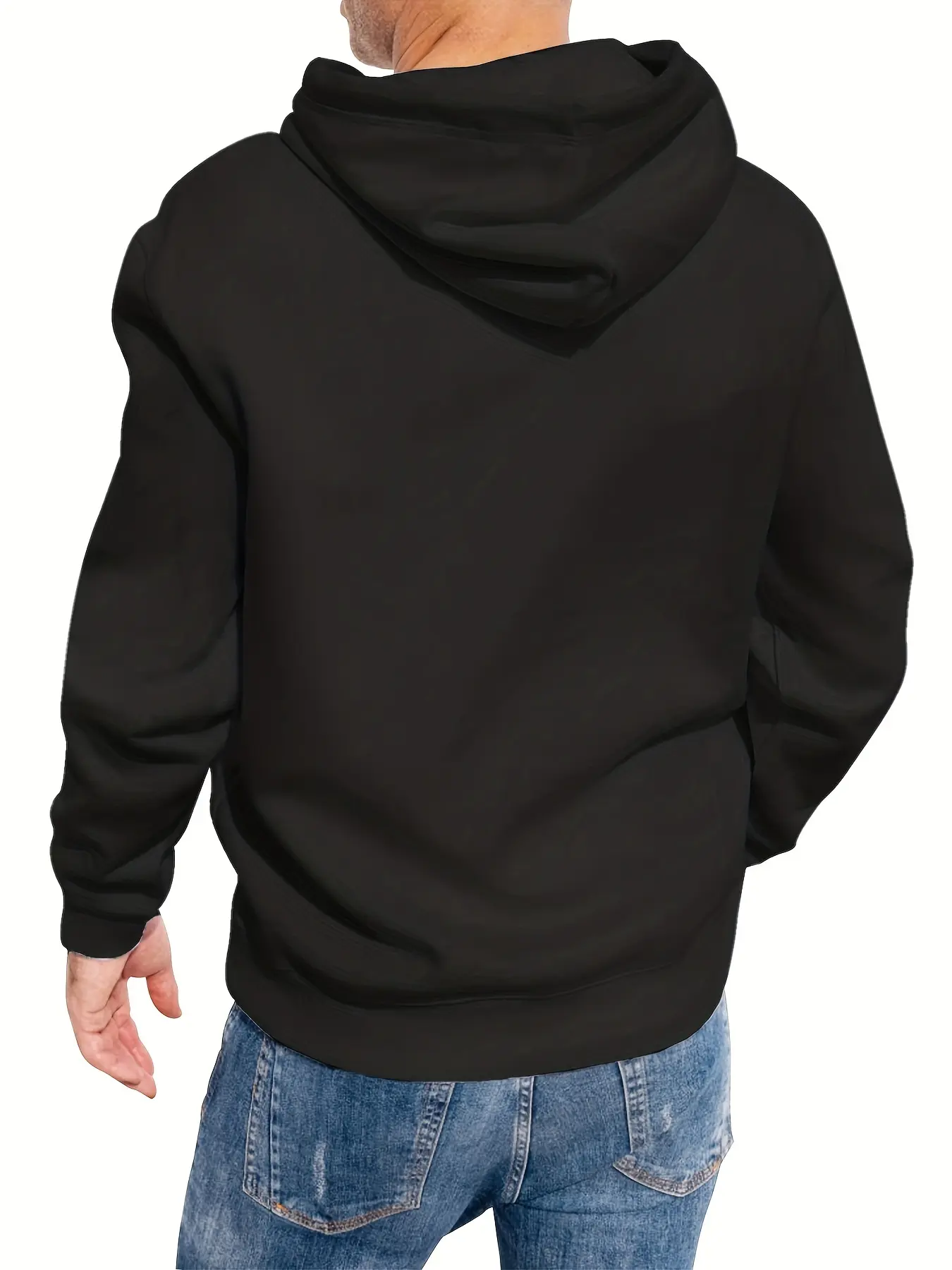 Men's Autumn  Winter Loose Fitting Long Sleeved Hoodie Men's fashion casual long-sleeved hoodie hip hop sweatshirt Street hip