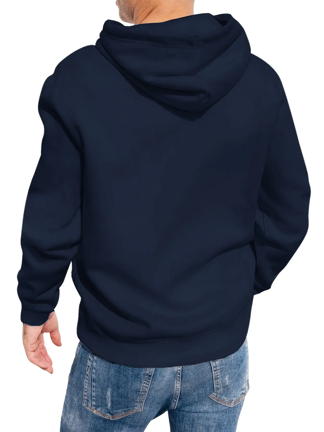 Men's Autumn  Winter Loose Fitting Long Sleeved Hoodie Men's fashion casual long-sleeved hoodie hip hop sweatshirt Street hip