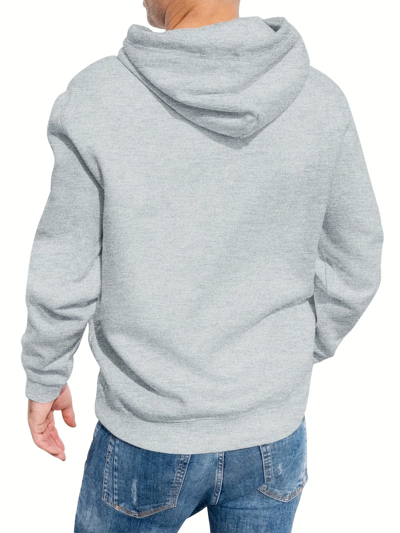 Men's Autumn  Winter Loose Fitting Long Sleeved Hoodie Men's fashion casual long-sleeved hoodie hip hop sweatshirt Street hip