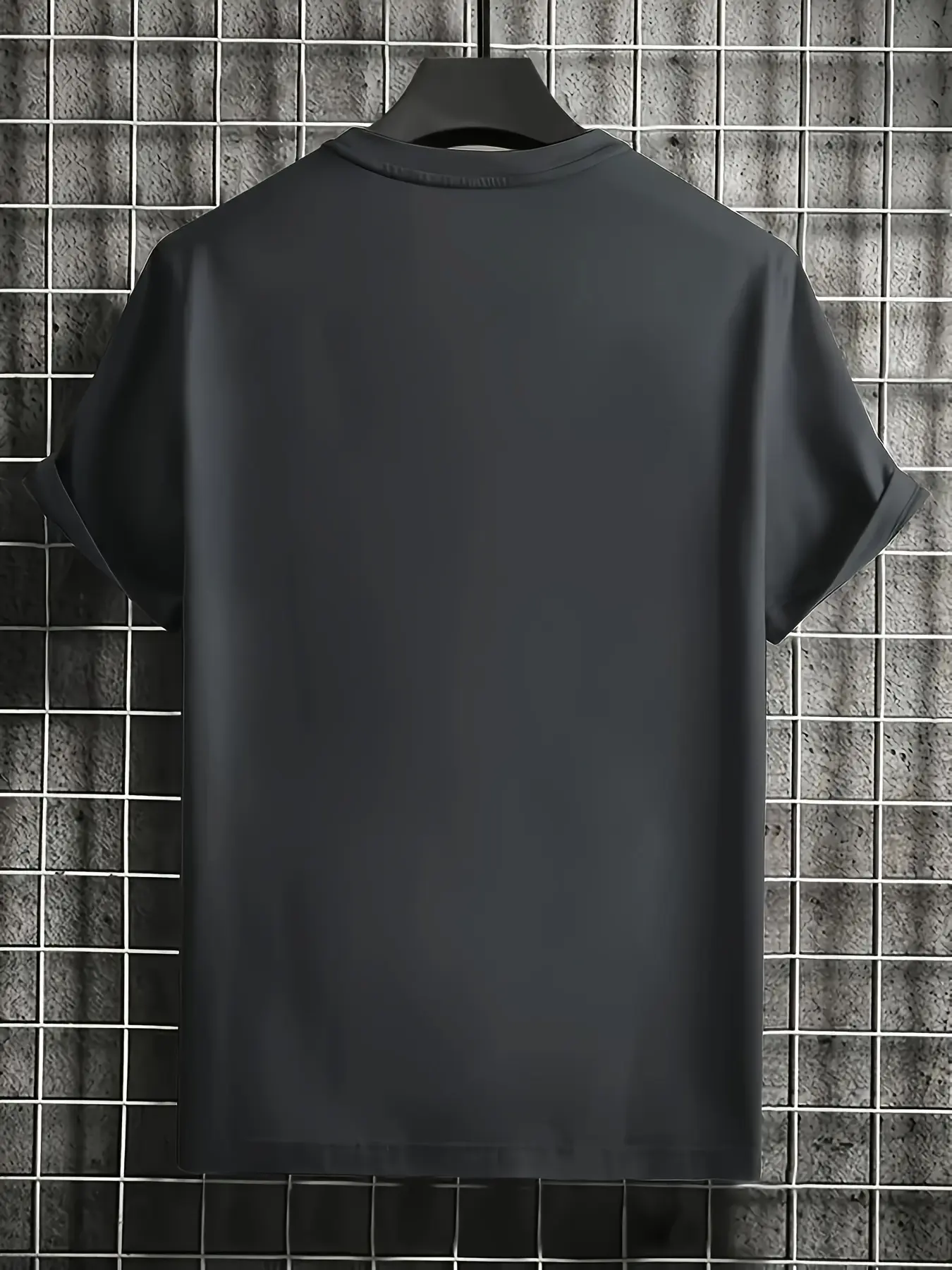 Men's Summer 100 Cotton Fashionable Casual Loose Large Brooklyn Letter Pattern Printed Round Neck Short Sleeve T-shirt Top