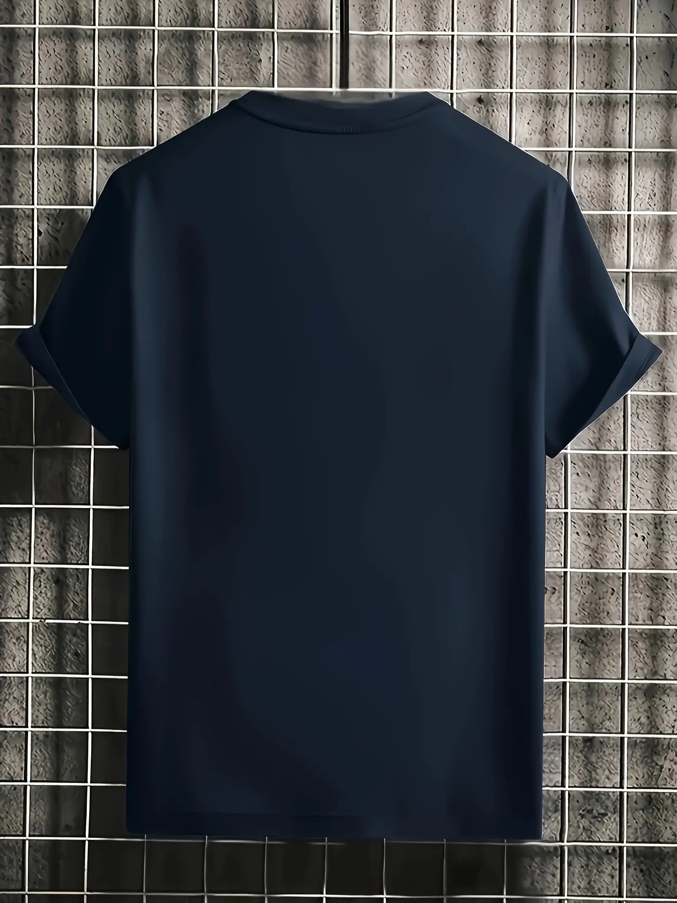 Men's Summer 100 Cotton Fashionable Casual Loose Large Brooklyn Letter Pattern Printed Round Neck Short Sleeve T-shirt Top