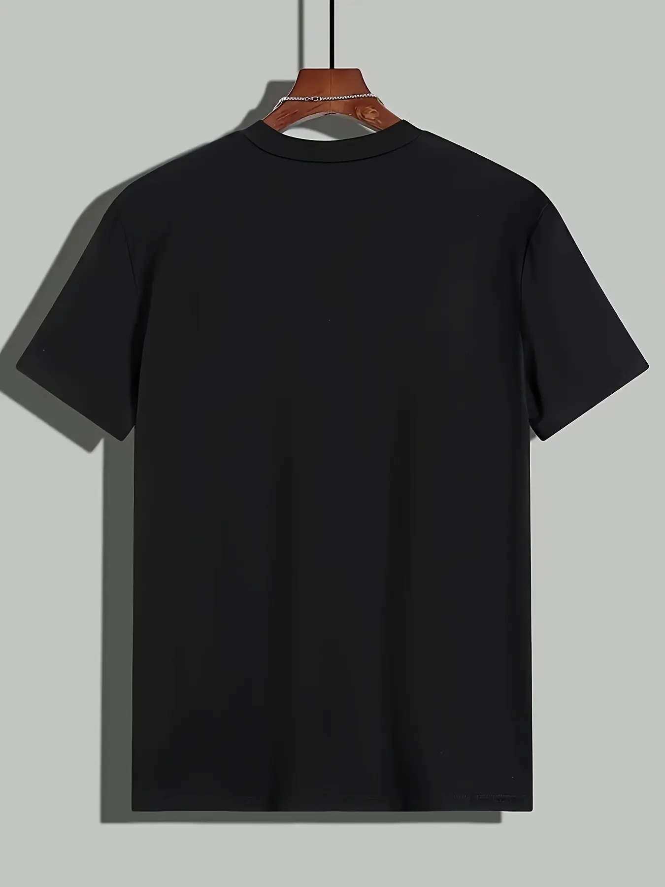 Men's Summer 100 Cotton Fashionable Casual Loose Large Brooklyn Letter Pattern Printed Round Neck Short Sleeve T-shirt Top