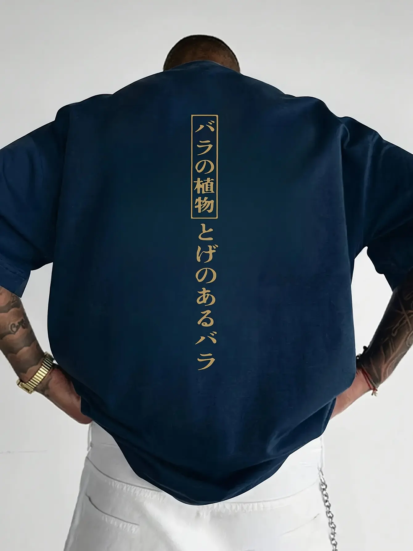 Men's summer 100% pure cotton fashionable casual loose sports Japanese pattern printed round neck short sleeved T-shirt top