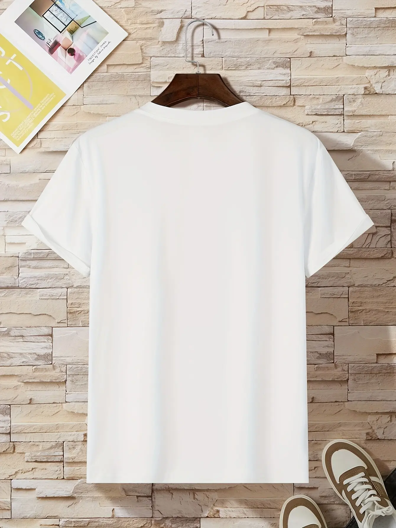 Men's summer 100% pure cotton fashionable casual loose creative letter printed sports round neck short sleeved T-shirt top
