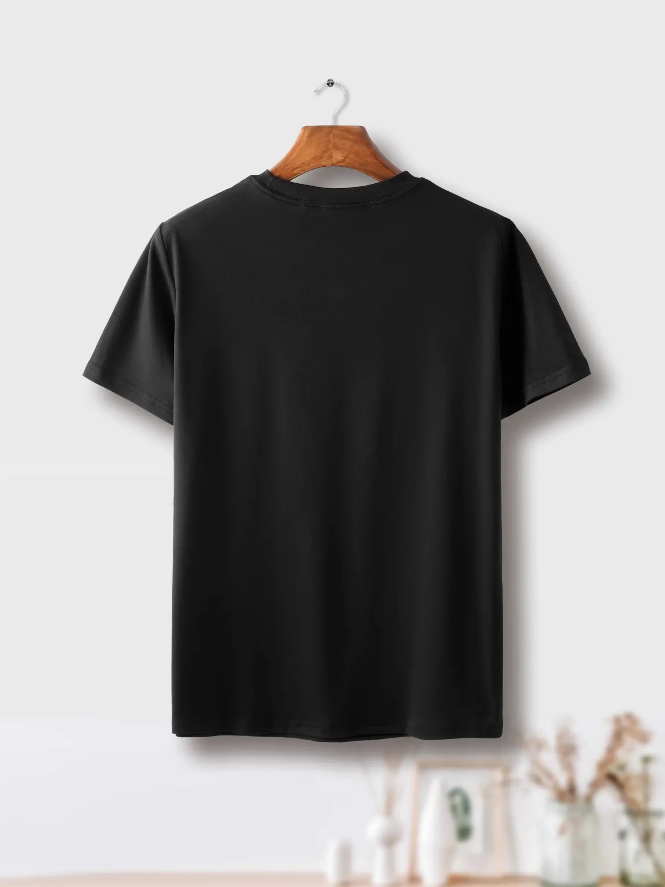 Men's Summer 100% Cotton Fashionable Casual Sports Loose Japanese Samurai Pattern Printed Round Neck Short Sleeve T-shirt Top
