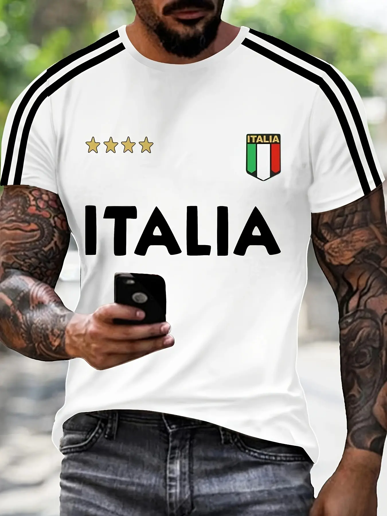 Men's summer Fancy Graphic Print Men'S Crew Neck Short Sleeve T-Shirt Summer Fashion Short Sleeve
