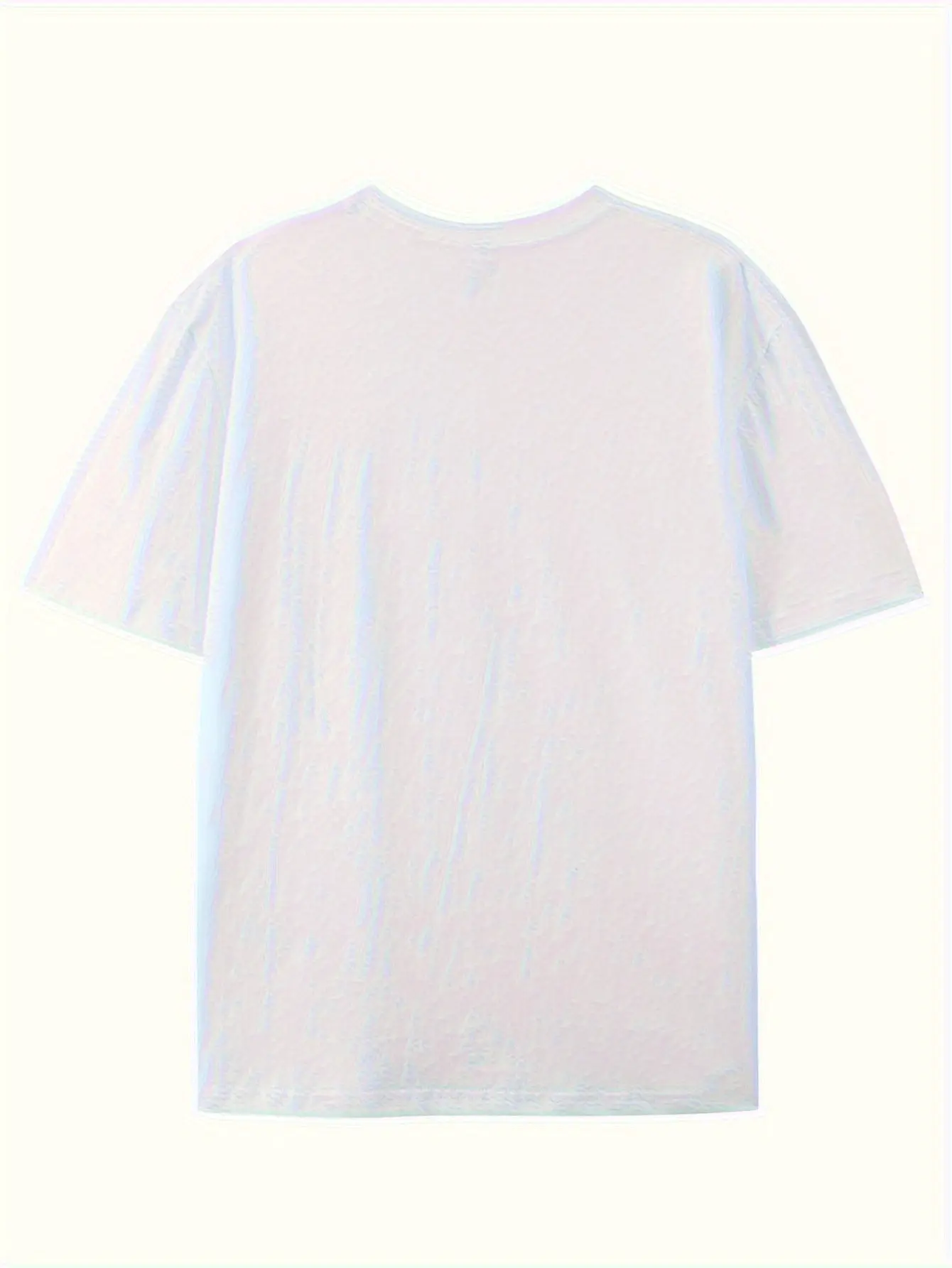 Men's summer 100 cotton fashionable casual sports loose plus size letter pattern printed round neck short sleeved T-shirt