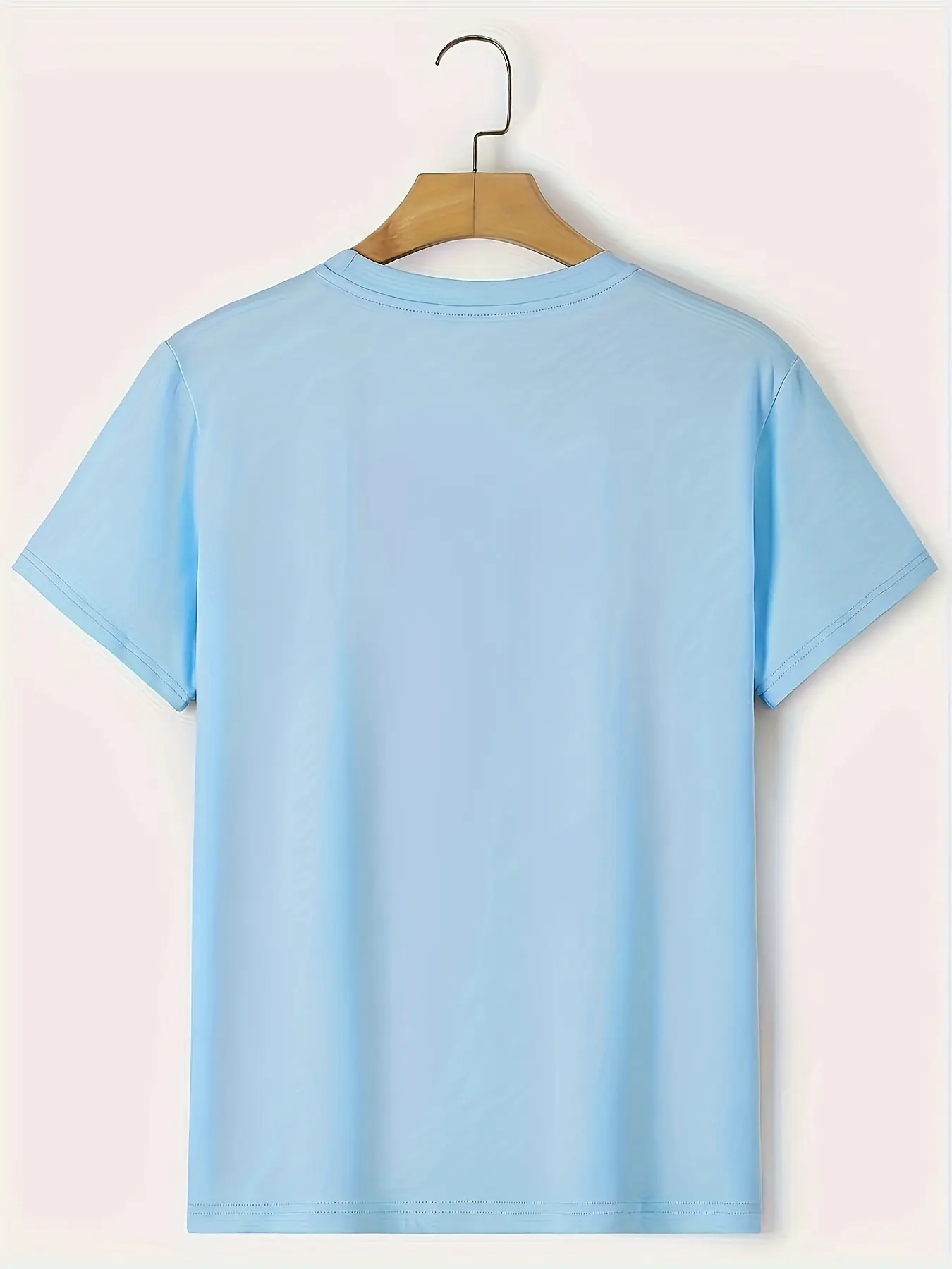 Men's Summer 100 Cotton Fashionable Casual Loose Large Cute Bear Pattern Printed Sports Round Neck Short Sleeve T-shirt Top