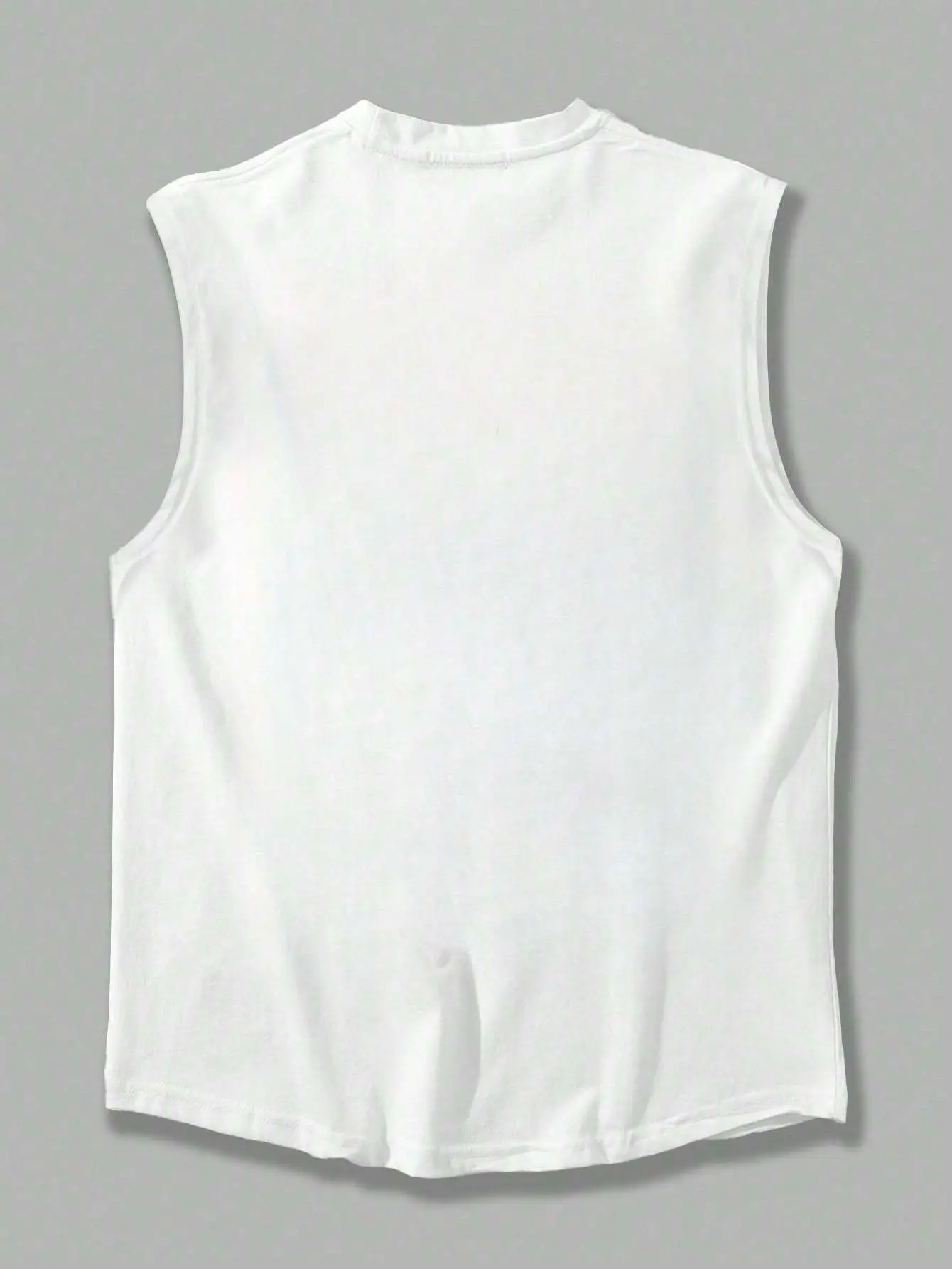 Men's summer fashion casual sports loose retro motorcycle pattern print comfortable breathable round neck sleeveless vest