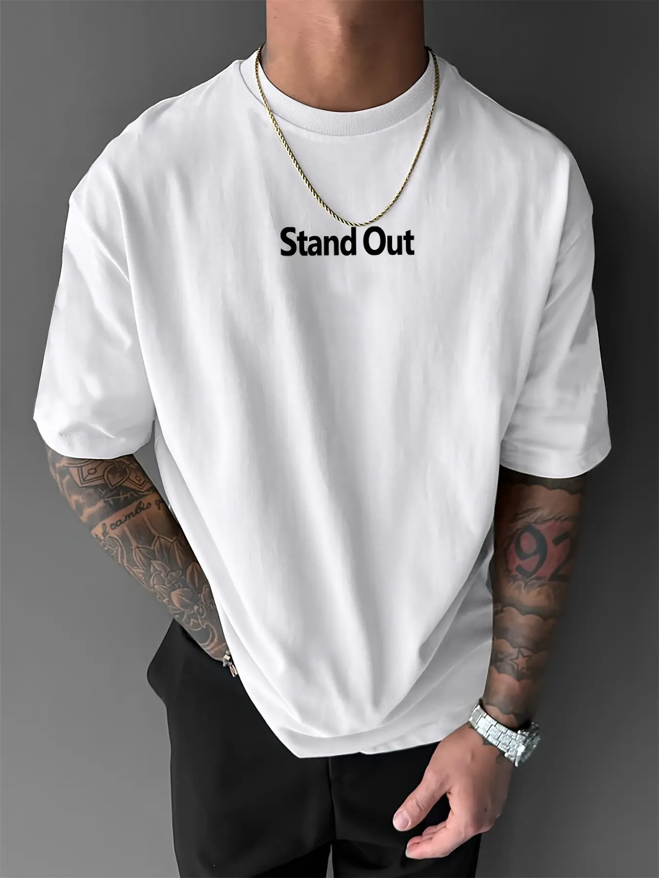 Men's summer 100 cotton fashionable casual loose plus size personalized trendy racing printed round neck short sleeved T-shirt