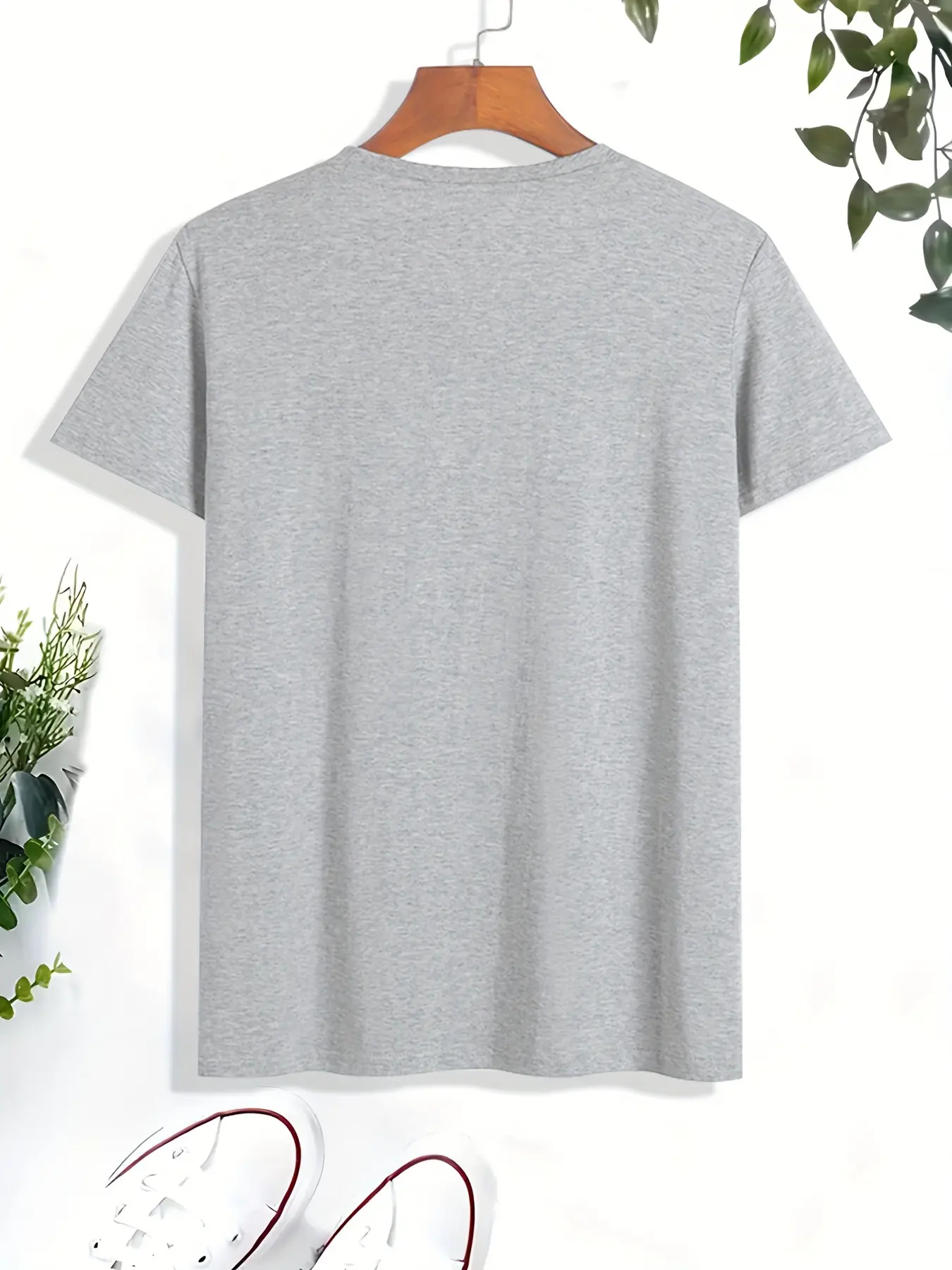 Men's summer 100% pure cotton fashionable casual sports loose cut cats napping print round neck short sleeved T-shirt top
