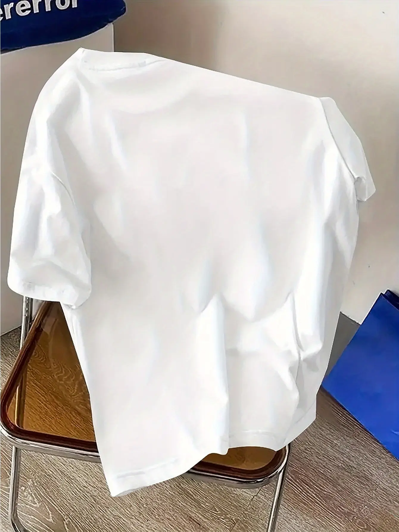Summer men's 100% pure cotton casual loose plus size fashionable MILANO ITALIA printed round neck short sleeved T-shirt top