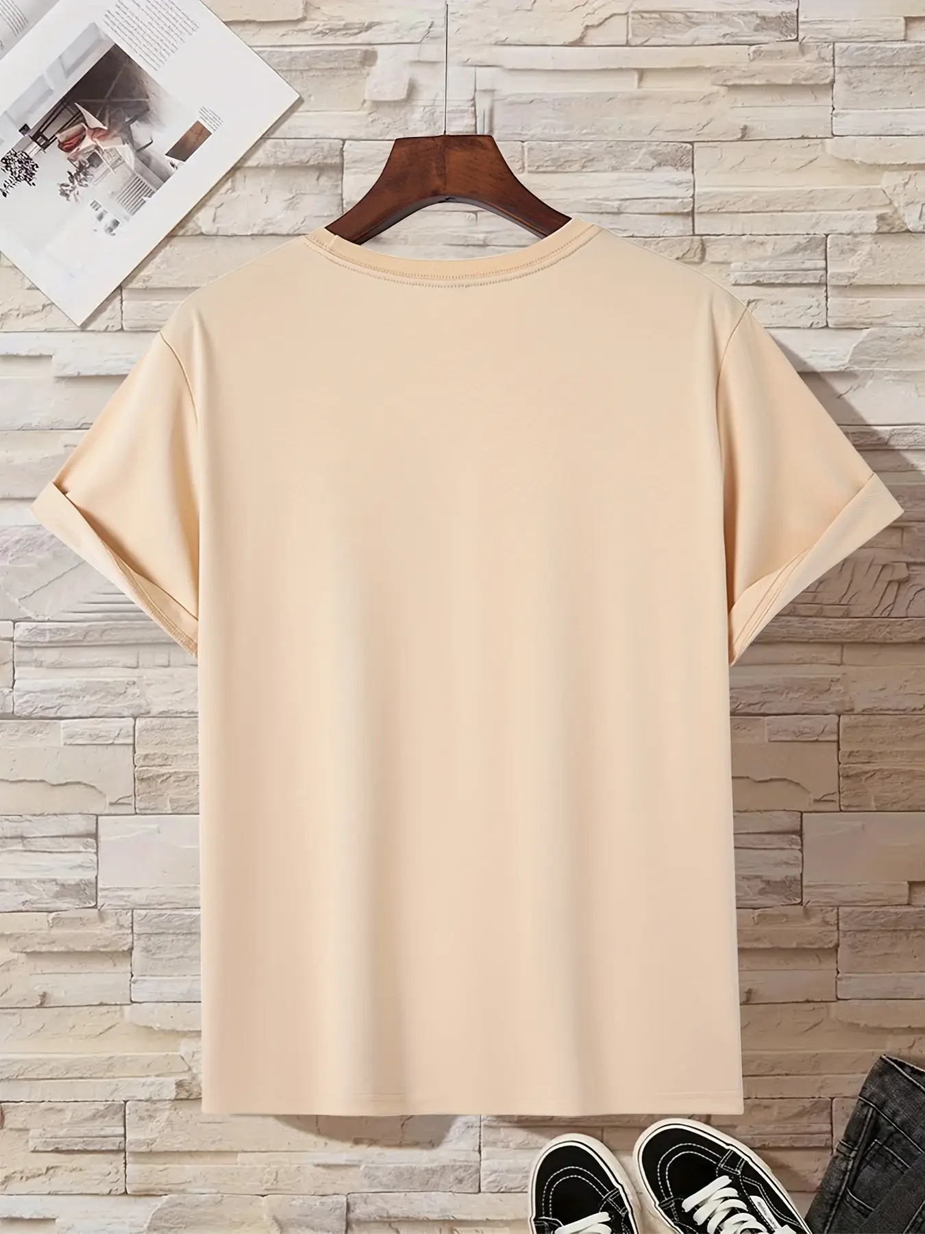 Men's summer 100 cotton fashionable casual loose plus size MILANO ITALIA letter printed sports round neck short sleeved T-shirt