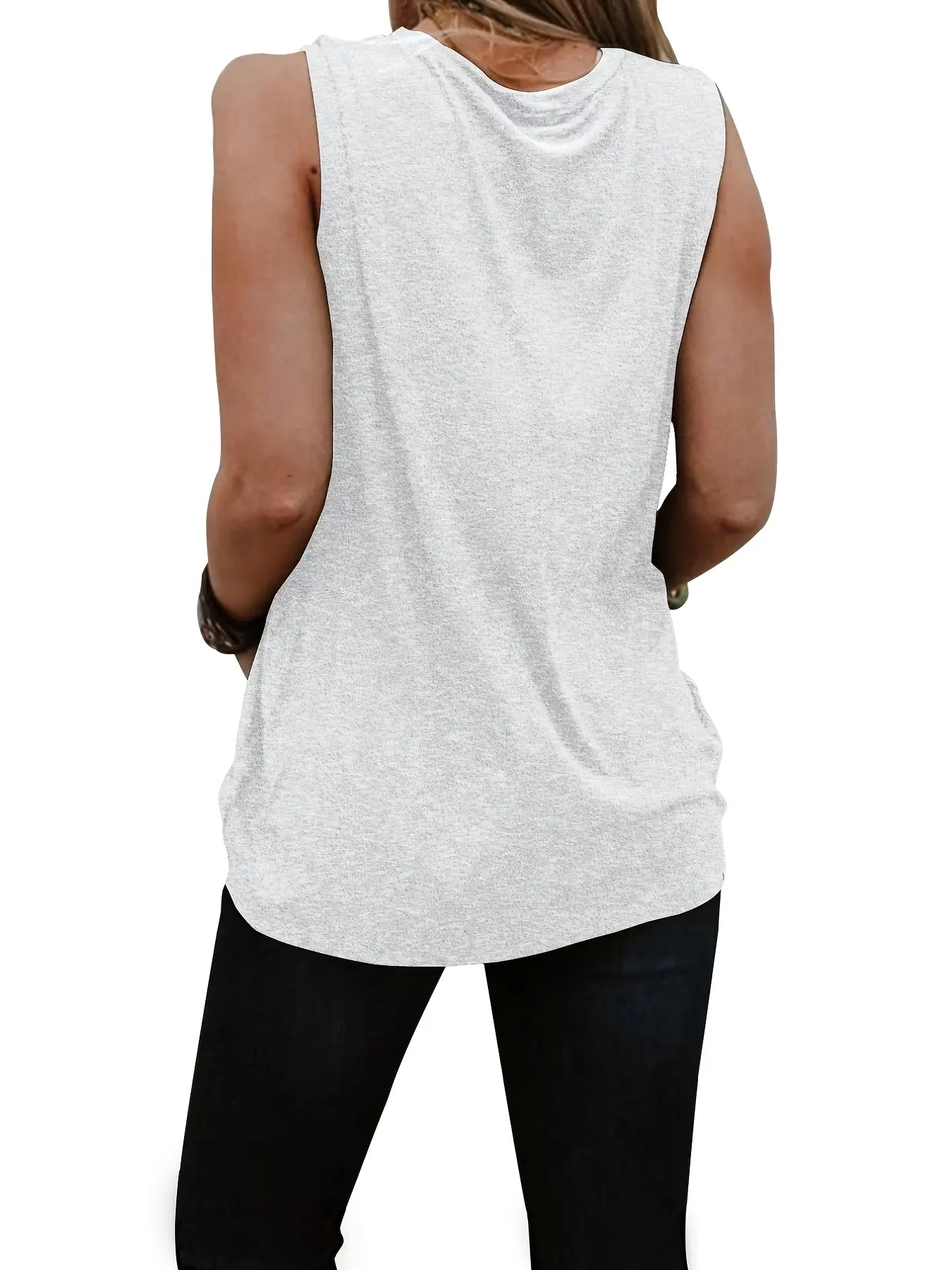 Summer Women's Casual Sleeveless Tank Top T-shirt Tshirts Creativity Streettshirt Individual Casual Clothes