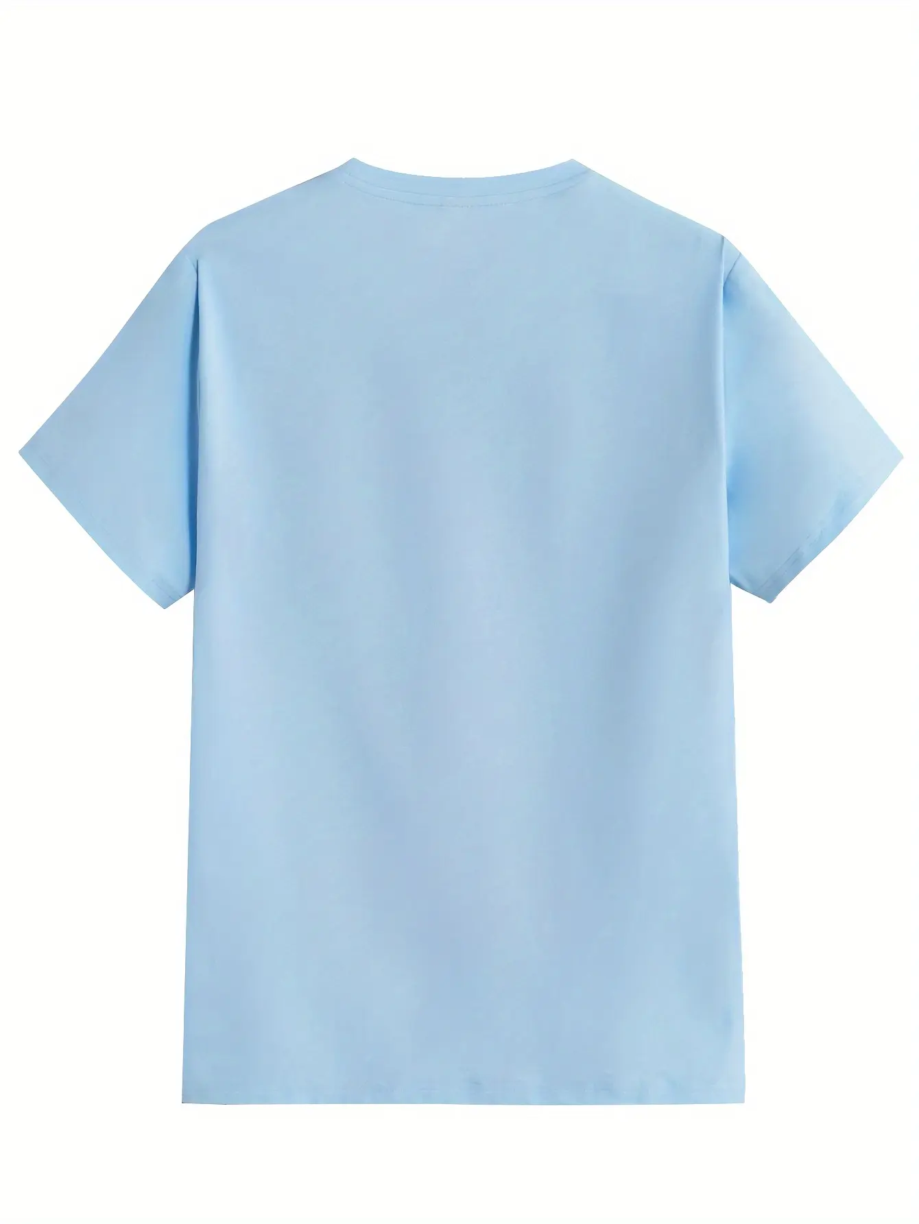 Men's summer 100% pure cotton fashionable casual sports loose wings graphic print round neck short sleeved T-shirt top