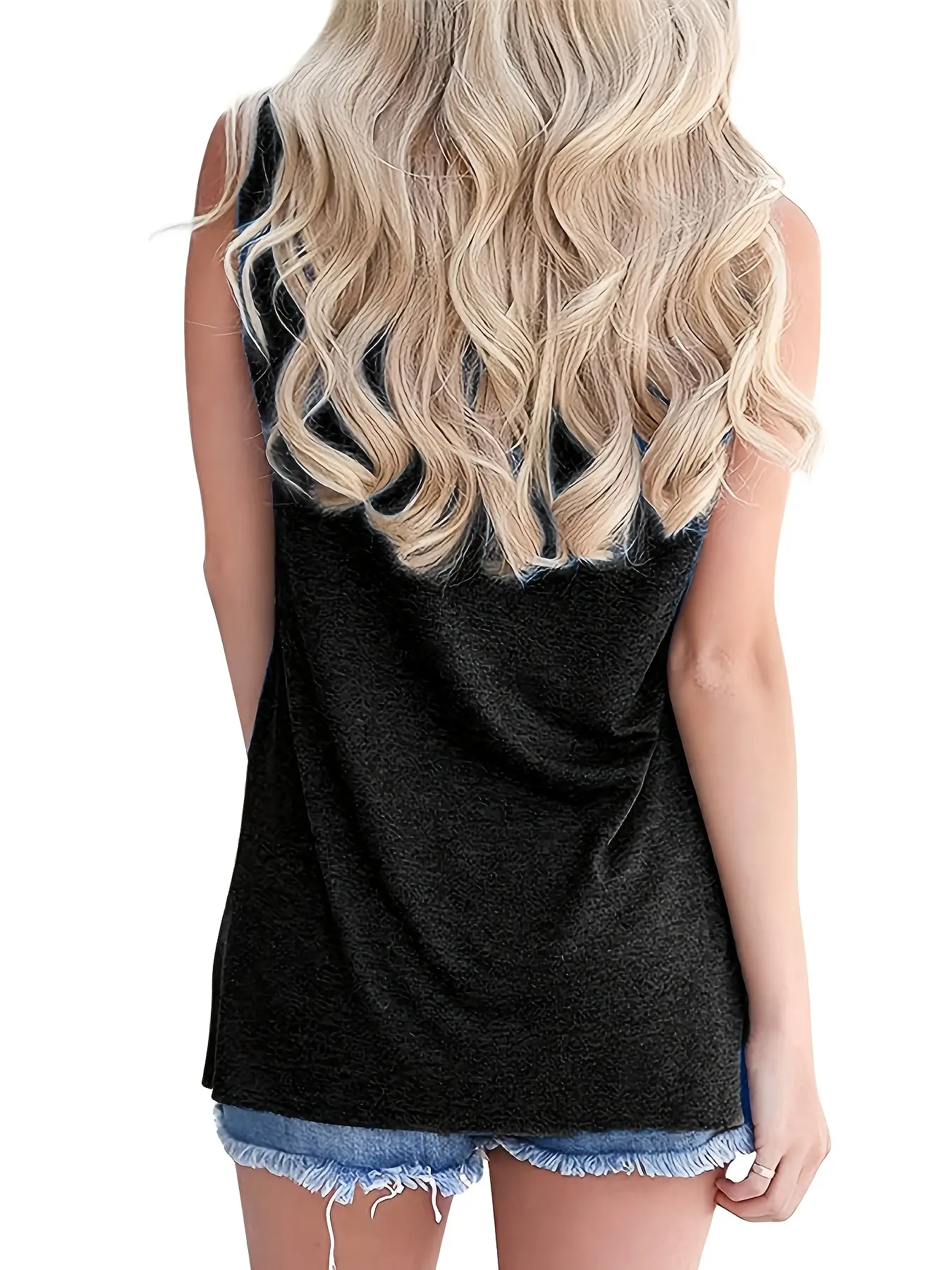Summer Women's Casual Sleeveless Tank Top T-shirt Tshirts Creativity Streettshirt Individual Casual Clothes