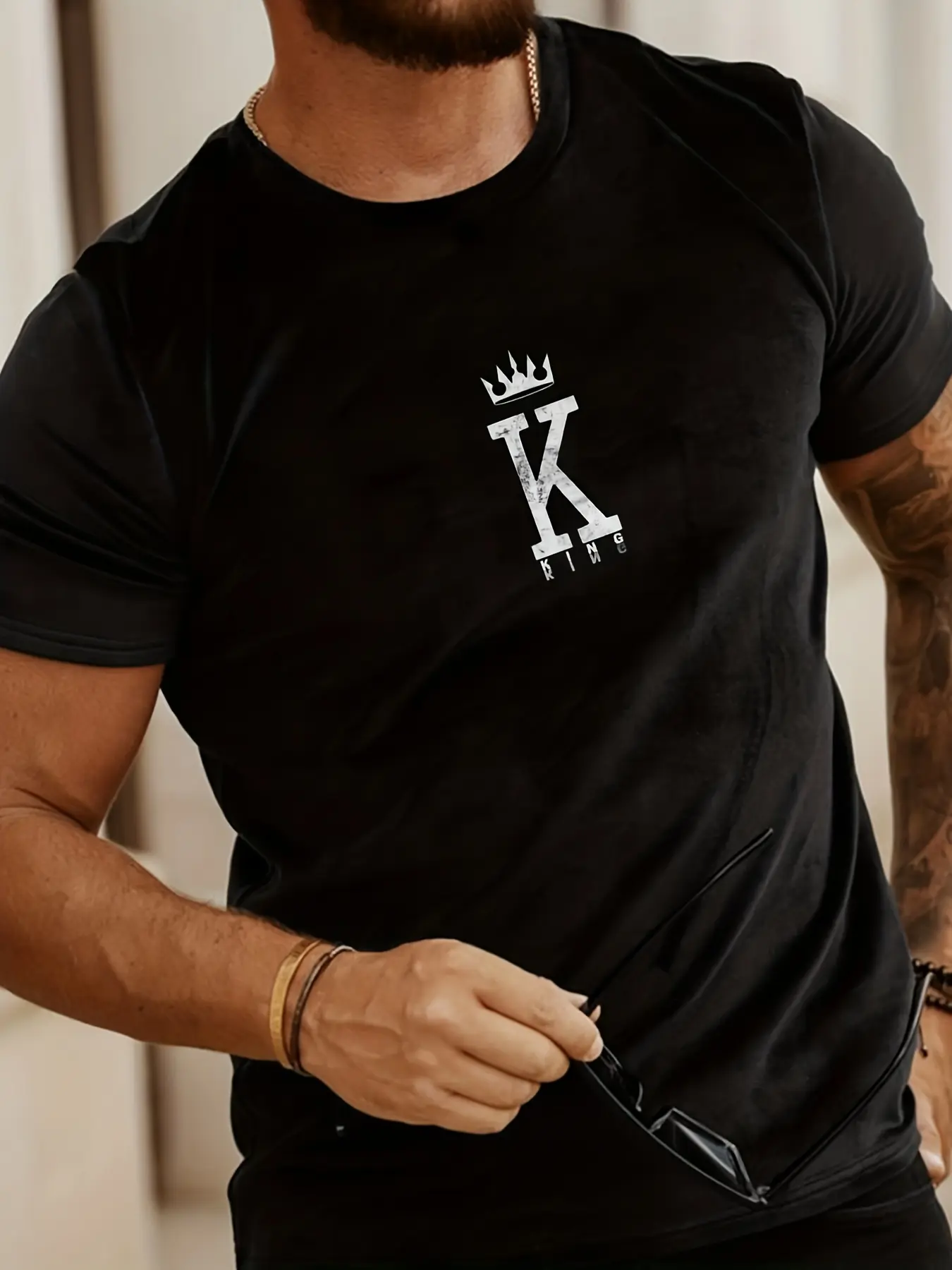 Men's Summer Loose Fit  100 Cotton Printed T-shirt Tops  Sports Oversize Sport Tshirt Cotton Fleece Men Pullovers Hip Hop