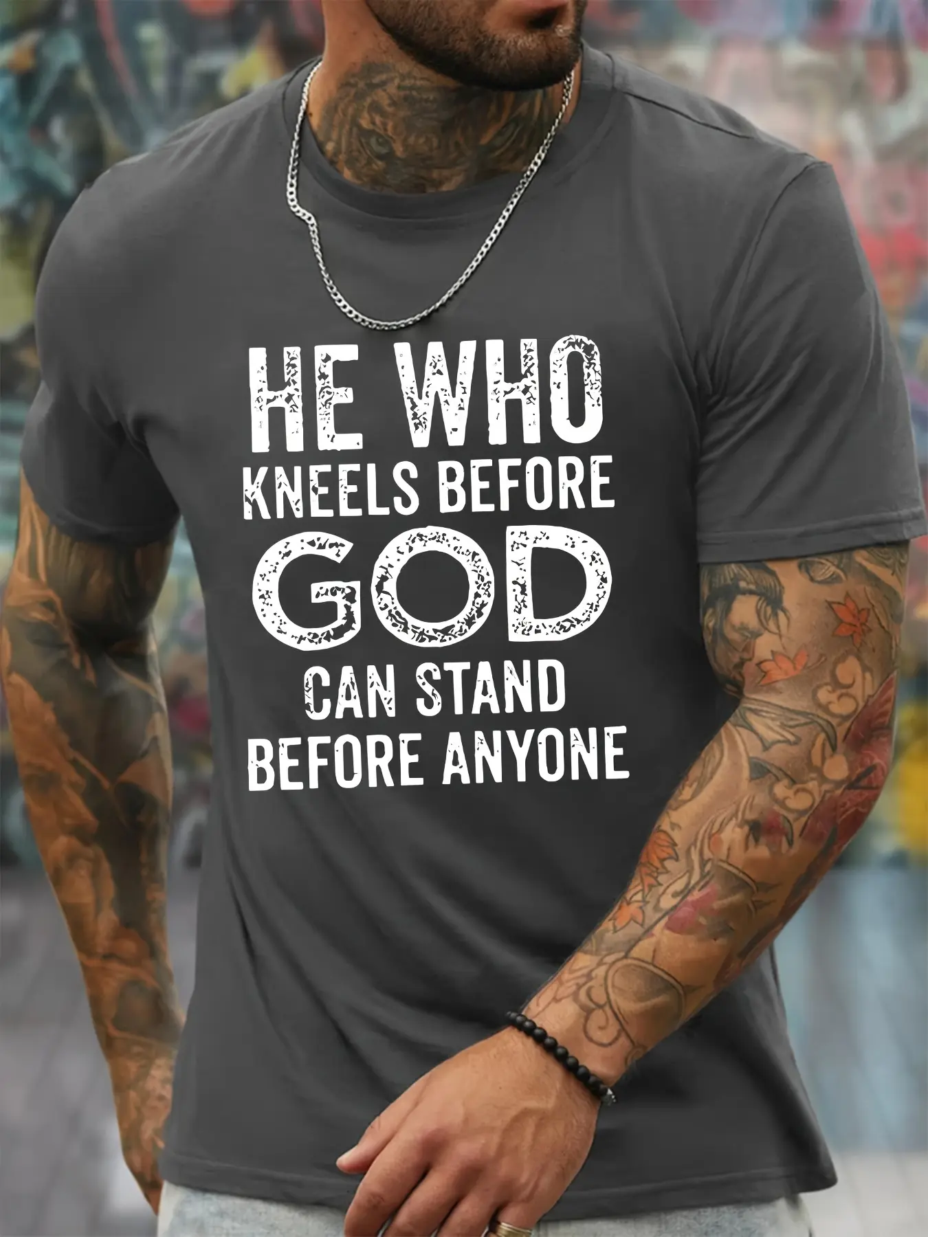 Men's summer 100% pure cotton fashionable casual sports loose HAMILTON 44 graphic print round neck short sleeved T-shirt top